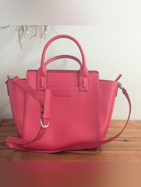 Vera Bradley Crossbody Satchel Double Handle Faux Leather Bag